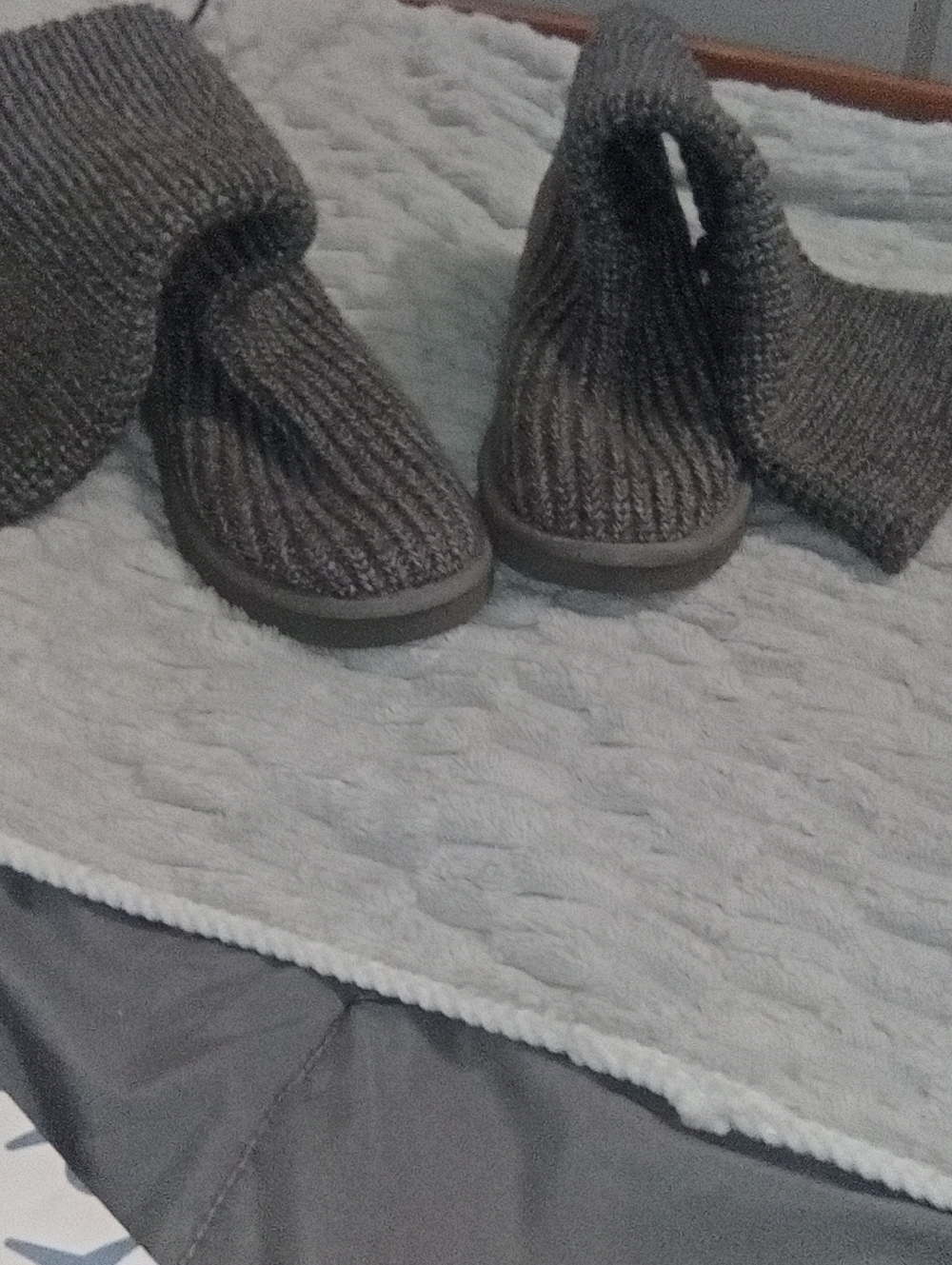 UGG Australia Women's Charcoal Knit Ankle Booties